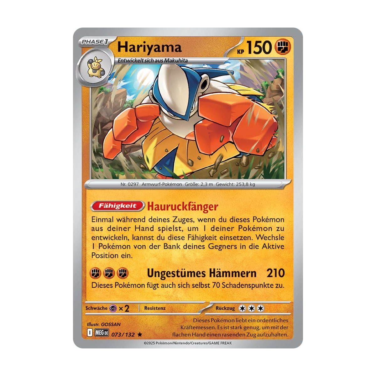 Hariyama 073/132 Holo Mega-Entwicklung Pokemon Karte kaufen