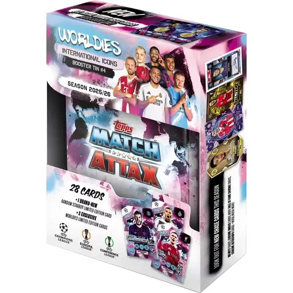 Topps Match Attax UCC (Champions League) 25/26 Booster Tin - International Icons