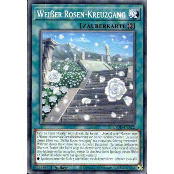 Wei&szlig;er Rosen-Kreuzgang L5DD-DEA22