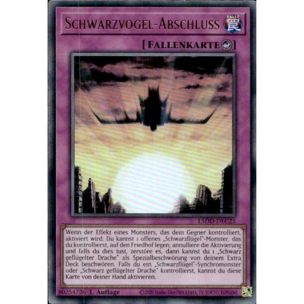 Schwarzvogel-Abschluss L5DD-DEC25