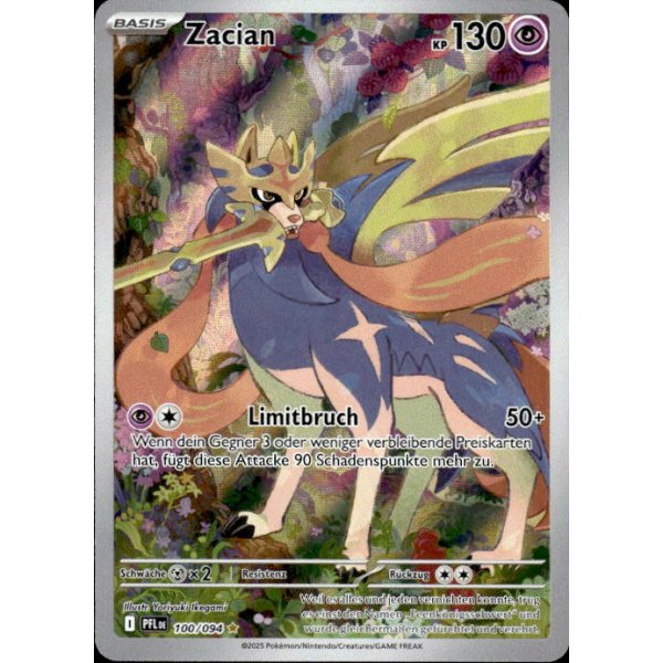 Zacian 100/094 Illustration Rare