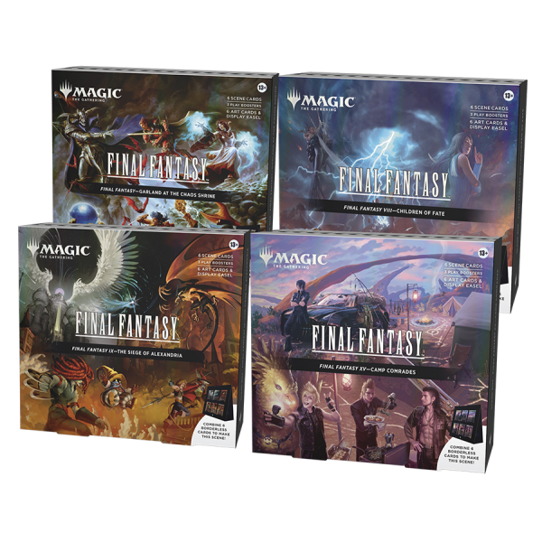 Final Fantasy - Scene Box Display (alle 4 Boxen, englisch)