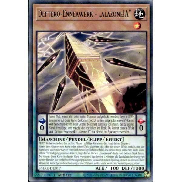 Deftero-Enneawerk - &bdquo;alazoneIA&ldquo; PHRE-DE017