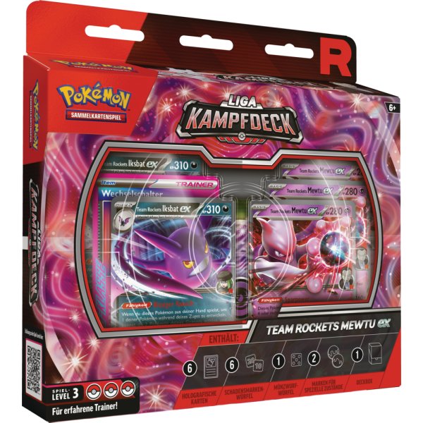Pokemon Team Rockets Mewtu EX Liga Kampfdeck (deutsch)