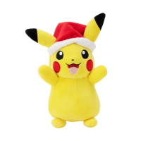 Pikachu mit Weihnachtsm&uuml;tze 2025 Pl&uuml;schfigur 20 cm - Pokemon Kuscheltier