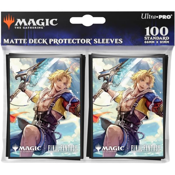 Ultra Pro - Final Fantasy Matte Deck Protector Sleeves - Tidus (100 Kartenh&uuml;llen)