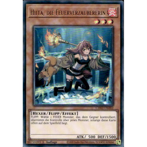 Hiita, die Feuerverzaubererin CH02-DE002 (Ultra Rare)