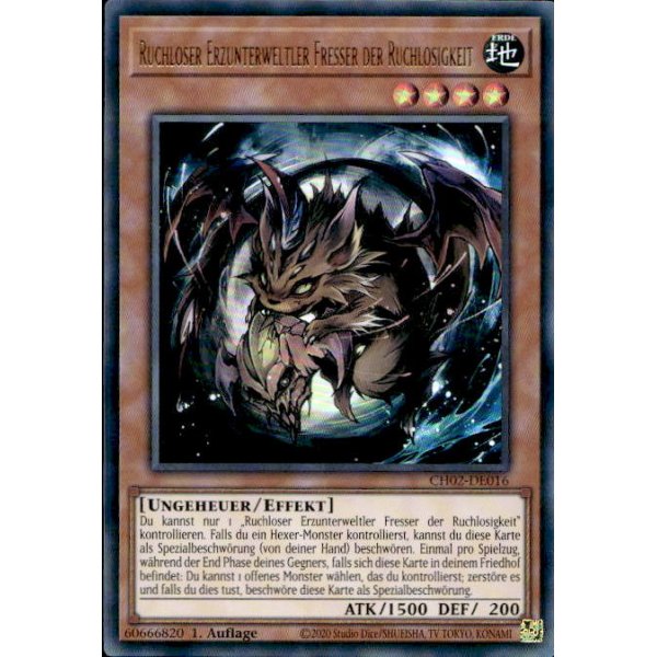 Ruchloser Erzunterweltler Fresser der Ruchlosigkeit CH02-DE016