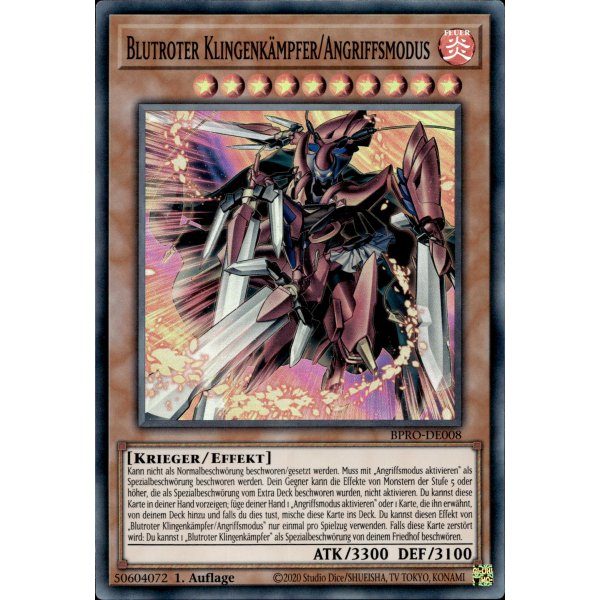 Blutroter Klingenk&auml;mpfer/Angriffsmodus BPRO-DE008