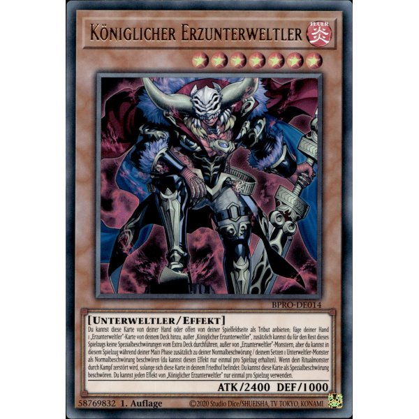 K&ouml;niglicher Erzunterweltler BPRO-DE014 (Ultra Rare)