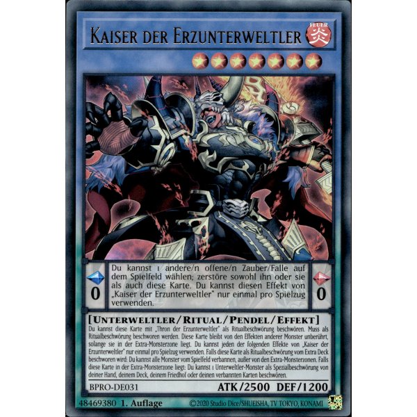 Kaiser der Erzunterweltler BPRO-DE031 (Ultra Rare)