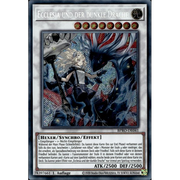 Ecclesia und der dunkle Drache BPRO-DE041 (Secret Rare)