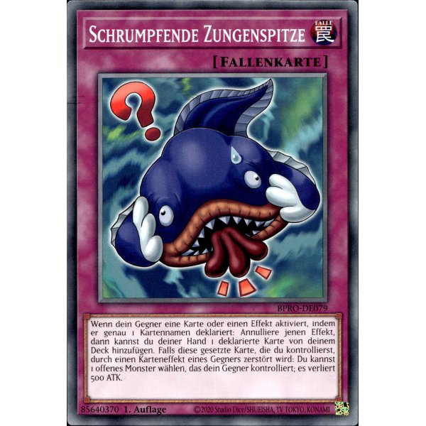 Schrumpfende Zungenspitze BPRO-DE079