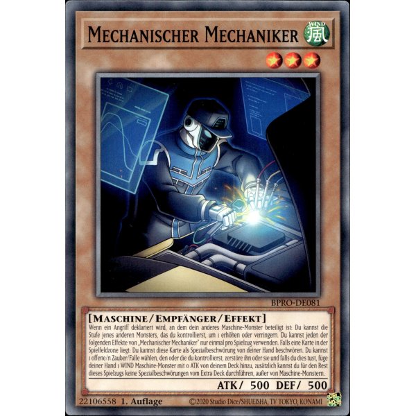 Mechanischer Mechaniker BPRO-DE081