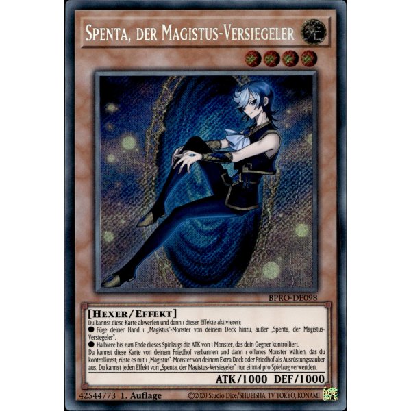 Spenta, der Magistus-Versiegeler BPRO-DE098 (Secret Rare)