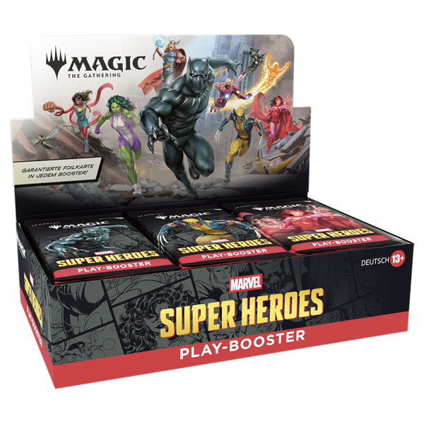 Marvel Super Heroes - Play Booster Display (deutsch) VORVERKAUF