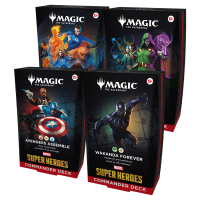 Marvel Super Heroes alle 4 Commander Decks (englisch) VORVERKAUF