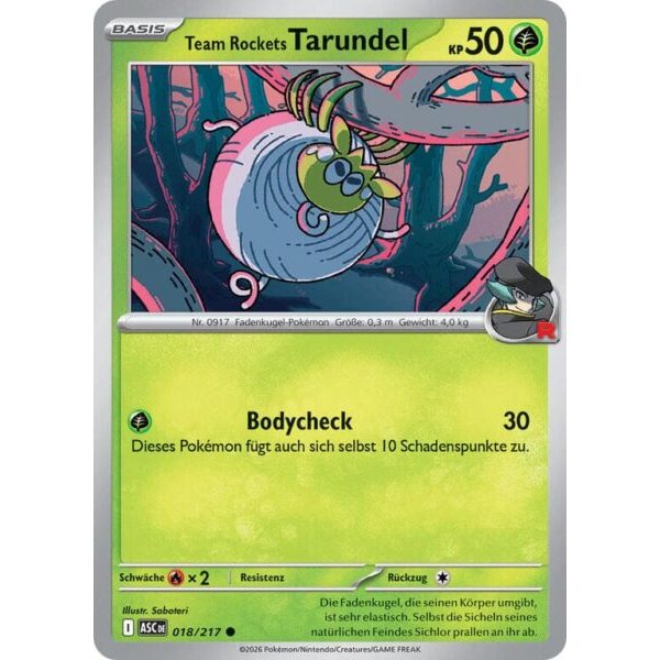 Team Rockets Tarundel 018/217