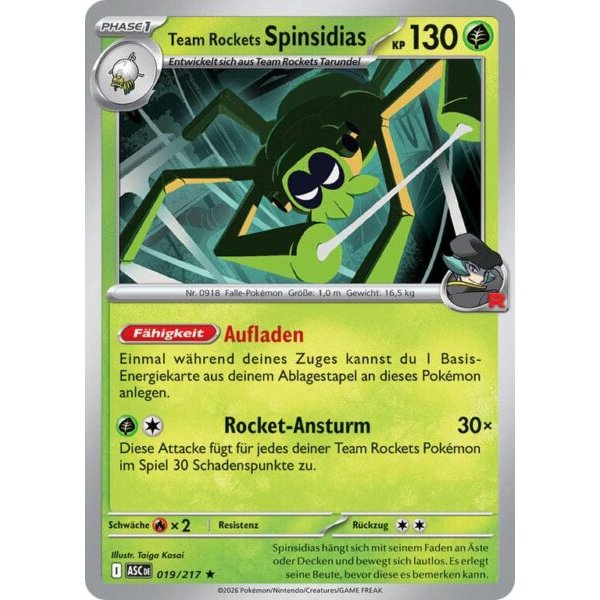 Team Rockets Spinsidias 019/217
