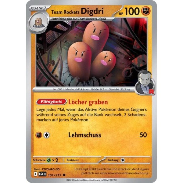 Team Rockets Digdri 101/217
