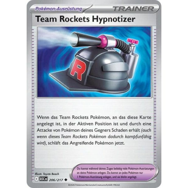 Team Rockets Hypnotizer 206/217