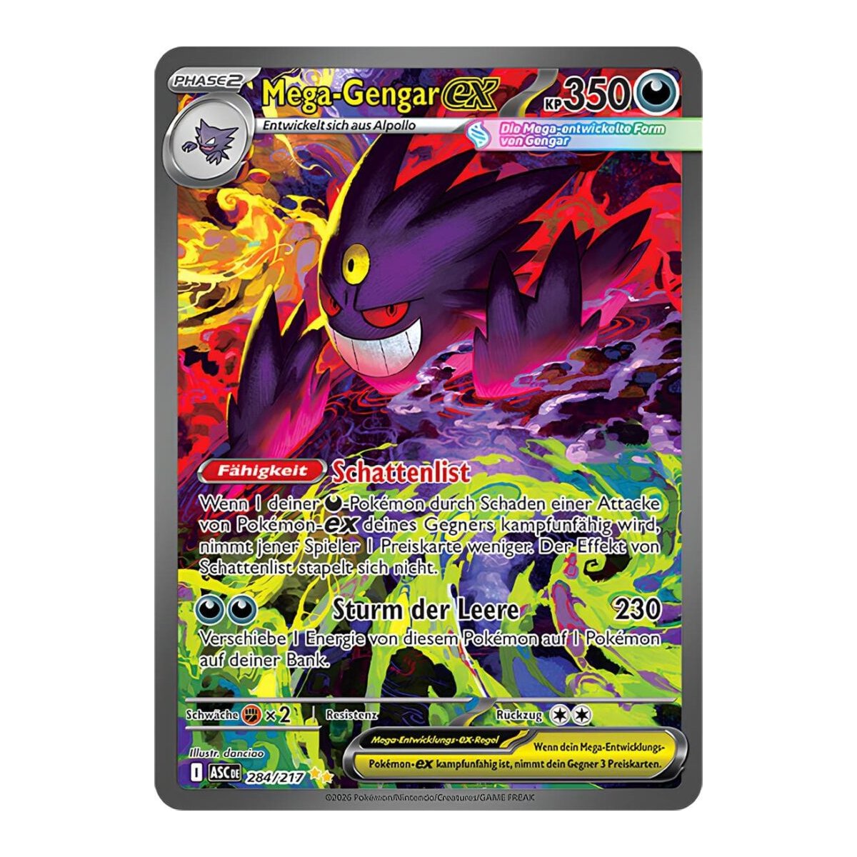 Mega-Gengar -ex 284/217 Erhabene Helden Pokemon Karte kaufen