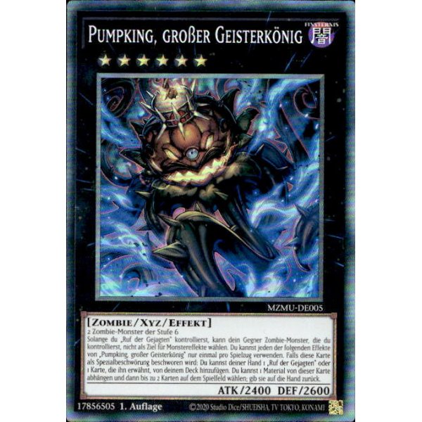 Pumpking, gro&szlig;er Geisterk&ouml;nig MZMU-DE005 (Collectors Rare)