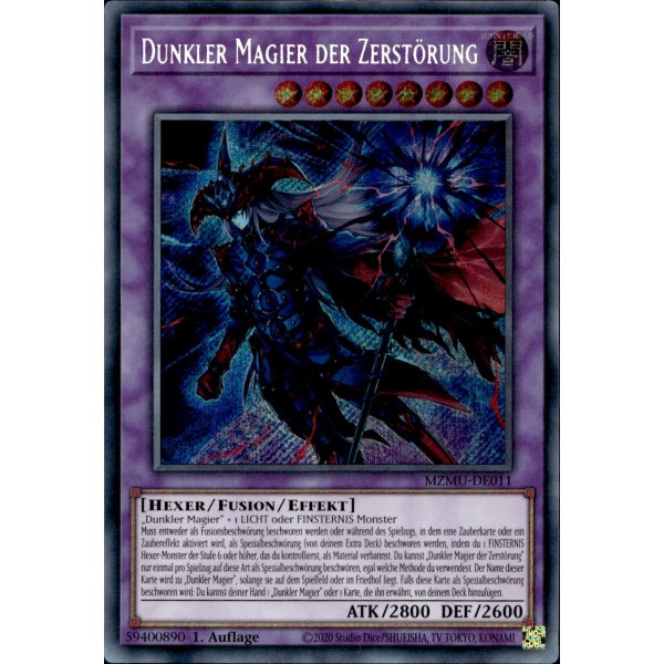 Dunkler Magier der Zerst&ouml;rung MZMU-DE011 (Secret Rare)