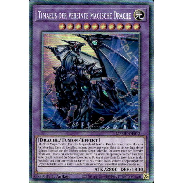 Timaeus der vereinte magische Drache MZMU-DE012 (Collectors Rare)