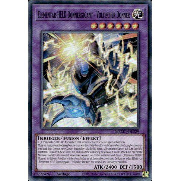 Elementar-HELD Donnergigant - Voltischer Donner MZMU-DE029 (Super Rare)