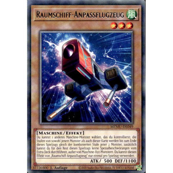 Raumschiff-Anpassflugzeug MZMU-DE049