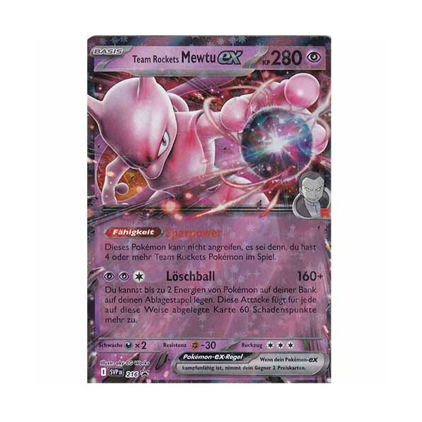 Team Rockets Mewtu ex SVP216