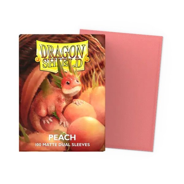 Dragon Shield Matte Dual Standard Sleeves - Peach (100 Kartenh&uuml;llen)