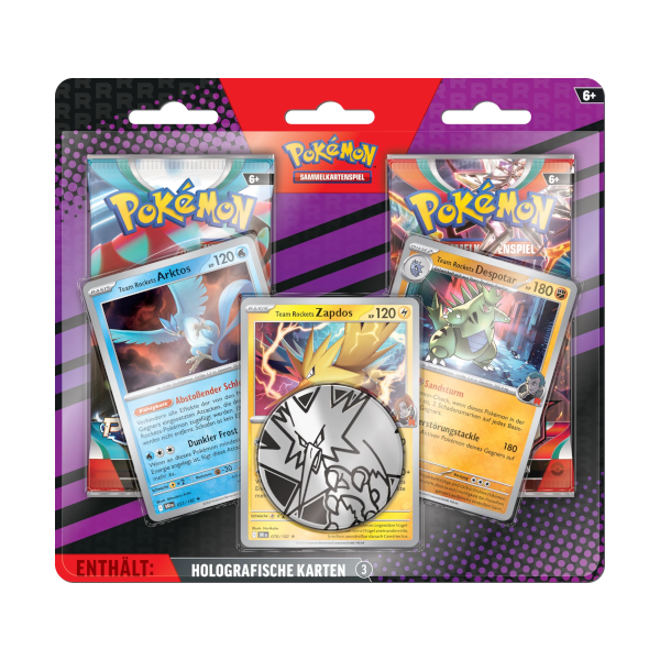 Pokemon Enhanced 2-Pack Blister - Team Rockets Zapdos, Arktos, Despotar (deutsch)