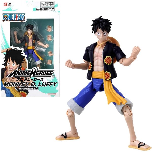 Anime Heroes - One Piece Actionfigur - Monkey D. Luffy Dressrosa