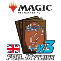 3x unterschiedliche Mythic Foils (englisch)