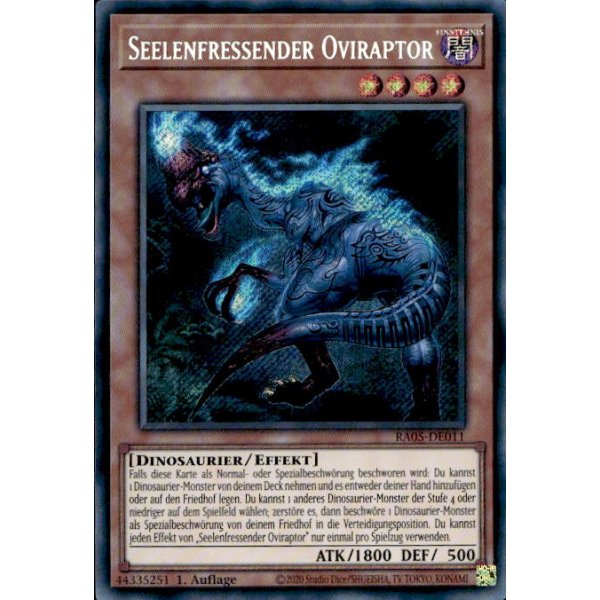 Seelenfressender Oviraptor RA05-DE011 (Secret Rare)