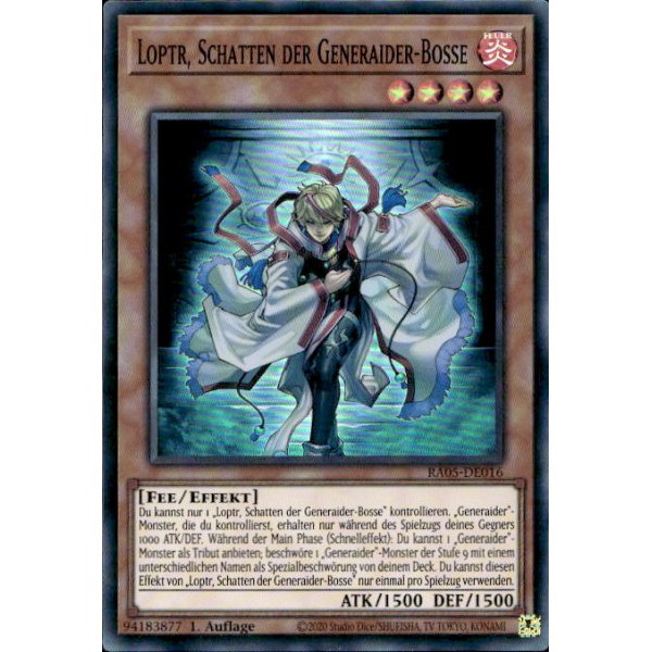 Loptr, Schatten der Generaider-Bosse RA05-DE016 (Super Rare)
