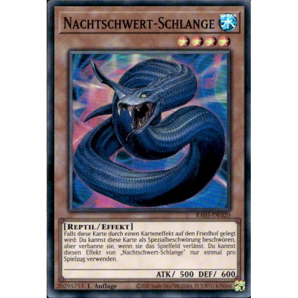 Nachtschwert-Schlange RA05-DE020 (Super Rare)