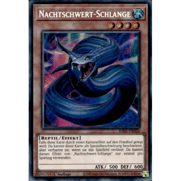 Nachtschwert-Schlange RA05-DE020 (Secret Rare)