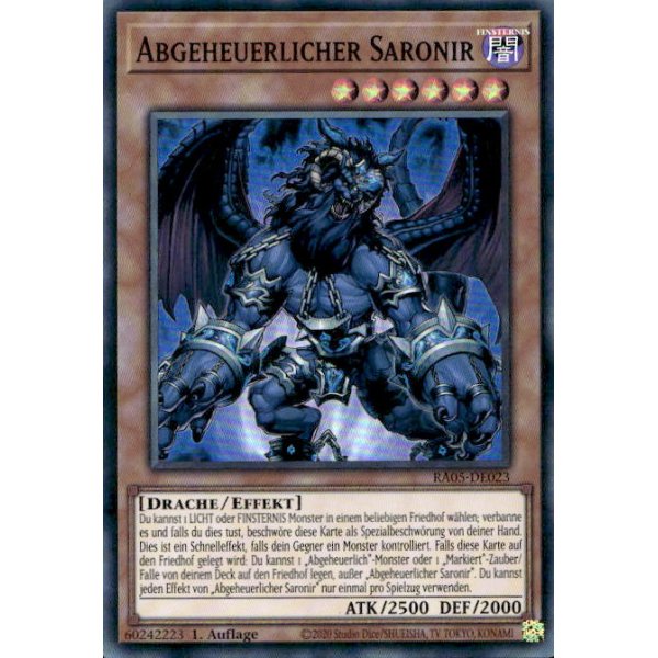 Abgeheuerlicher Saronir RA05-DE023 (Super Rare)