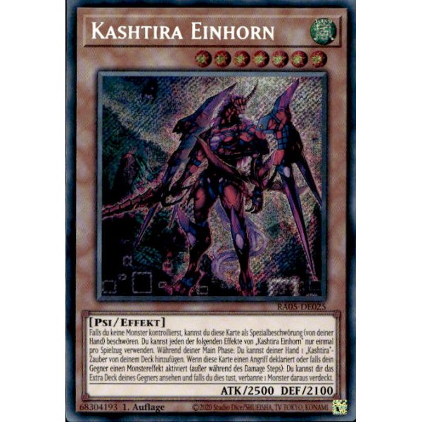 Kashtira Einhorn RA05-DE025 (Secret Rare)
