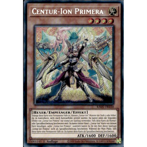 Centur-Ion Primera RA05-DE030 (Secret Rare)