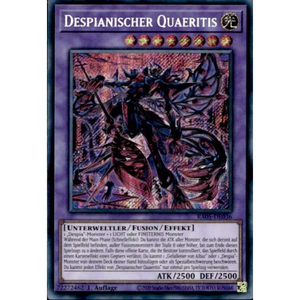 Despianischer Quaeritis RA05-DE036 (Secret Rare)