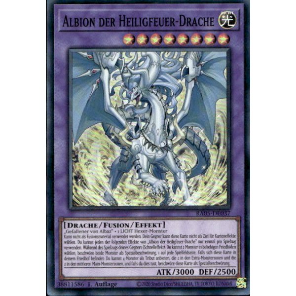 Albion der Heiligfeuer-Drache RA05-DE037 (Super Rare)