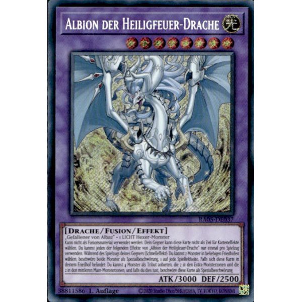 Albion der Heiligfeuer-Drache RA05-DE037 (Secret Rare)