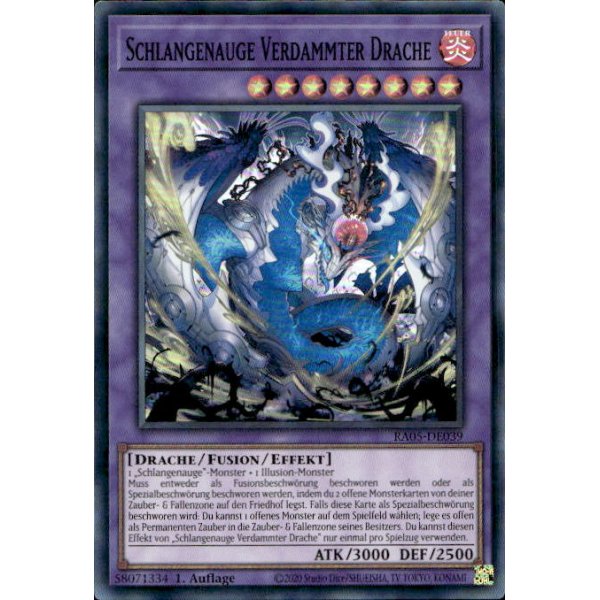 Schlangenauge Verdammter Drache RA05-DE039 (Super Rare)