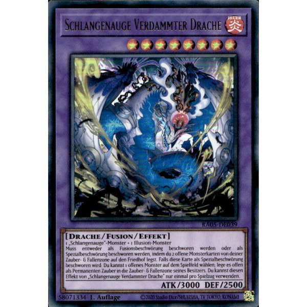 Schlangenauge Verdammter Drache RA05-DE039 (Ultra Rare)