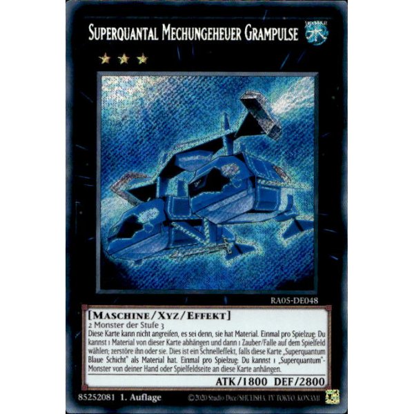 Superquantal Mechungeheuer Grampulse RA05-DE048 (Secret Rare)