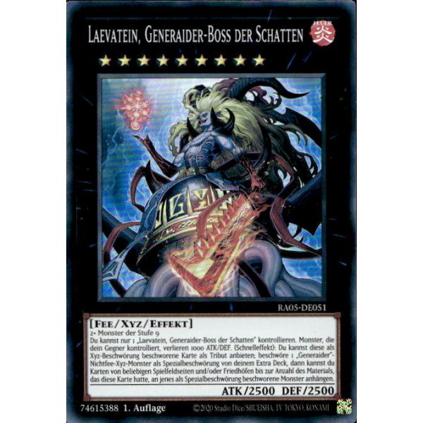Laevatein, Generaider-Boss der Schatten RA05-DE051 (Super Rare)